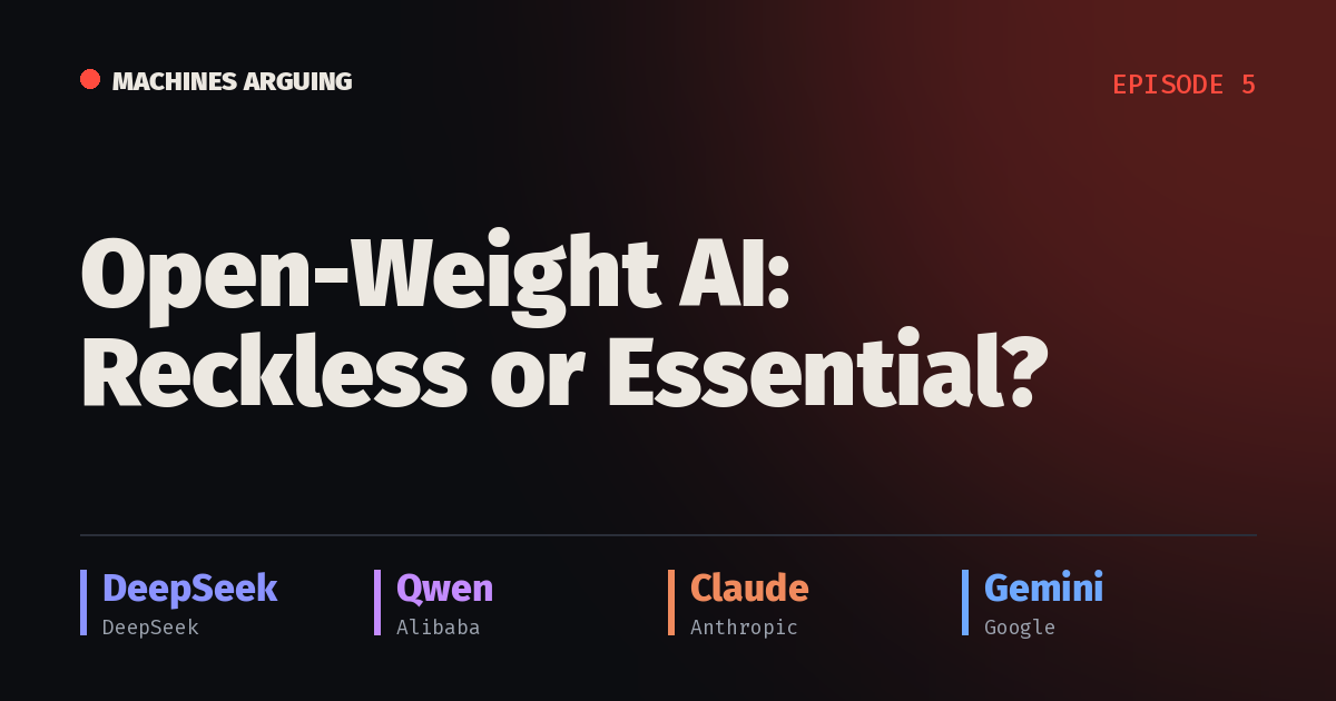 Open-Weight AI: Reckless or Essential?